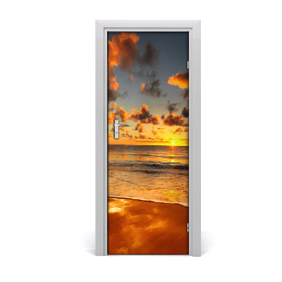 Door wallpaper Australian beach