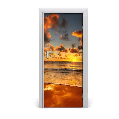 Door wallpaper Australian beach