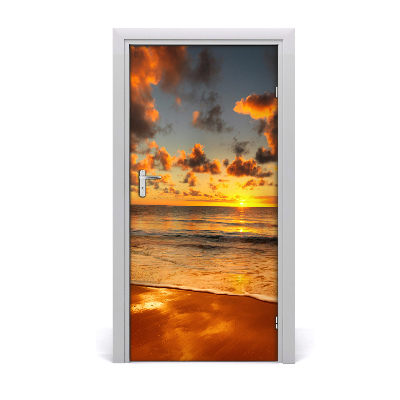 Door wallpaper Australian beach