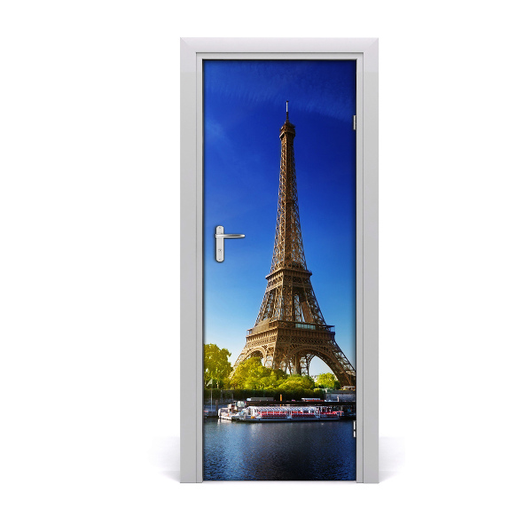 Self-adhesive door wallpaper Eiffel tower