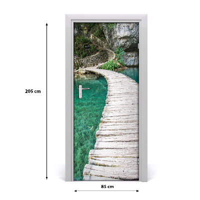 Door wallpaper Plitvice lakes