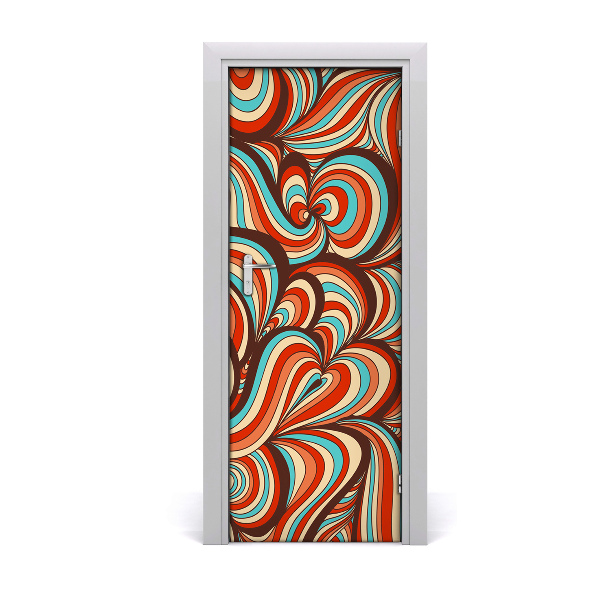 Door wallpaper A swirling pattern