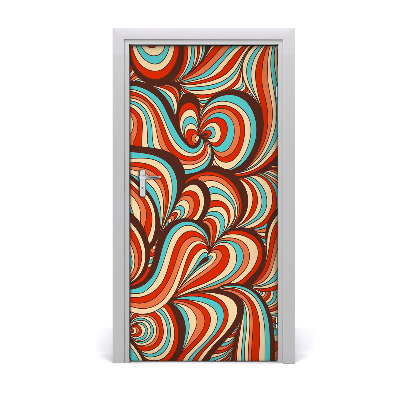 Door wallpaper A swirling pattern