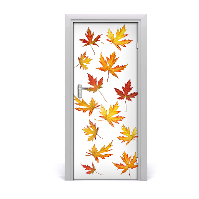 Self-adhesive door veneer Autumn leaves