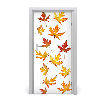 Self-adhesive door veneer Autumn leaves