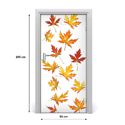 Self-adhesive door veneer Autumn leaves