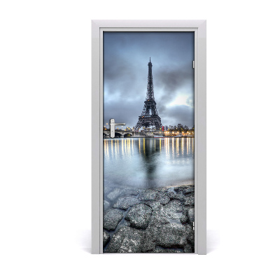 Self-adhesive door wallpaper Eiffel tower