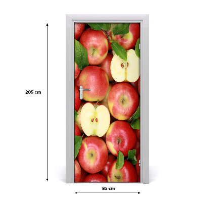 Self-adhesive door sticker Apples