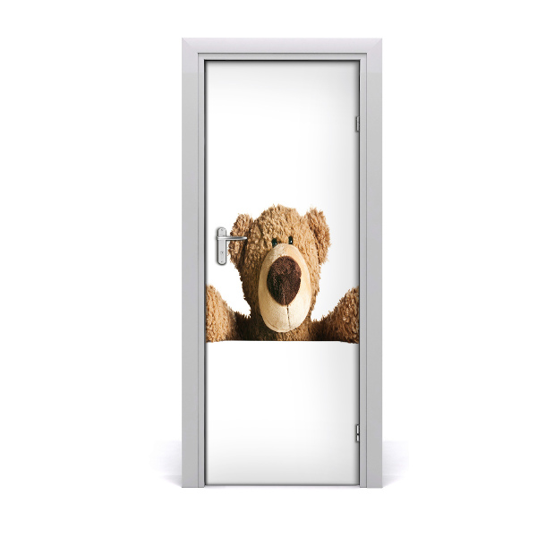 Self-adhesive door sticker Teddy bear