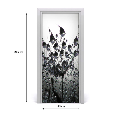 Self-adhesive door sticker Dandelion seeds