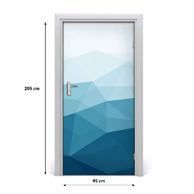 Self-adhesive door sticker Abstraction background