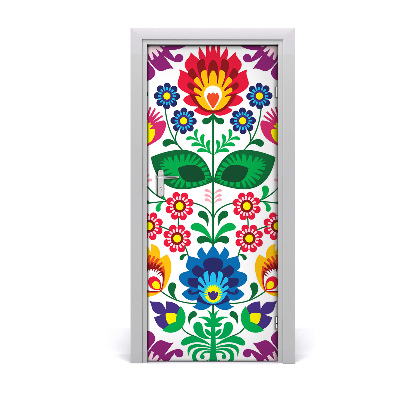 Self-adhesive door veneer Ethnic pattern