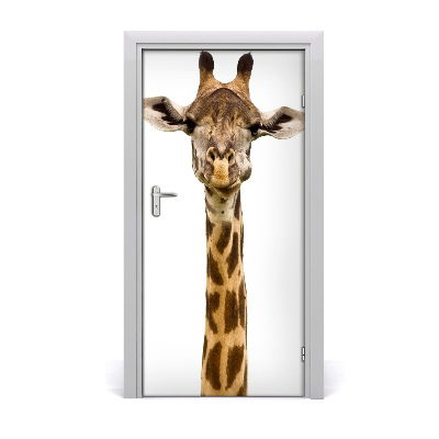 Self-adhesive door sticker Giraffe wall