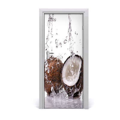 Self-adhesive door sticker Coconut