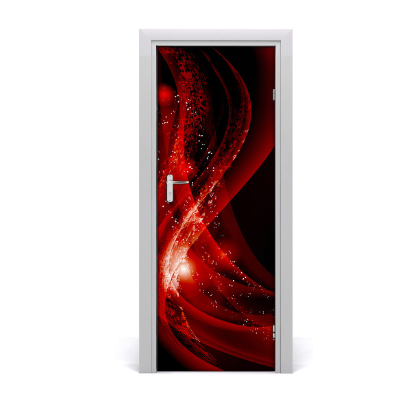 Self-adhesive door sticker Abstract background