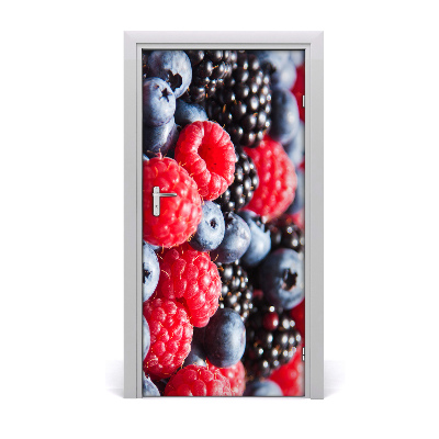 Self-adhesive door sticker Forest fruits