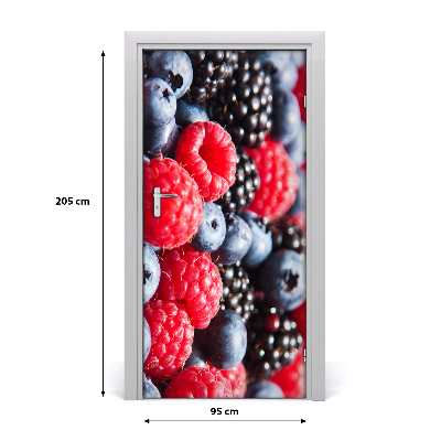 Self-adhesive door sticker Forest fruits