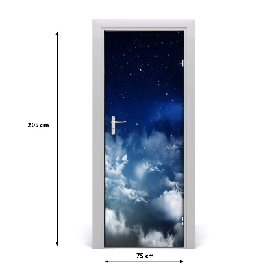 Self-adhesive door wallpaper Starry sky