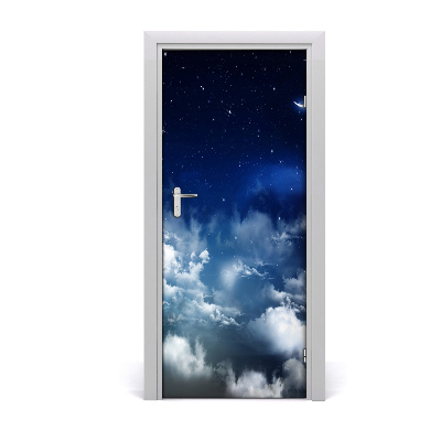 Self-adhesive door wallpaper Starry sky