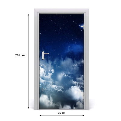 Self-adhesive door wallpaper Starry sky