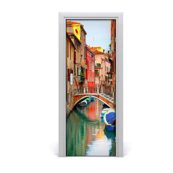 Self-adhesive door wallpaper Venice italy