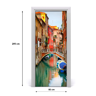 Self-adhesive door wallpaper Venice italy