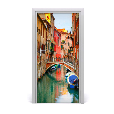 Self-adhesive door wallpaper Venice italy