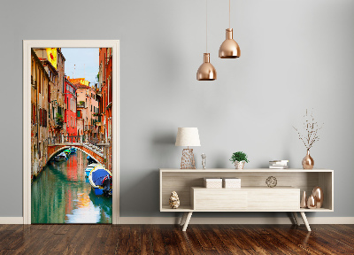 Self-adhesive door wallpaper Venice italy