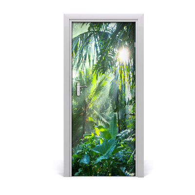 Self-adhesive door sticker On the jungle door