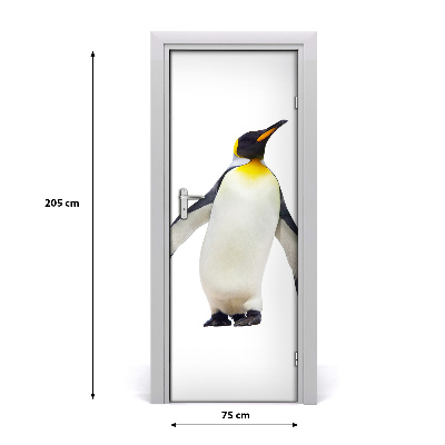 Self-adhesive door sticker Penguin wall