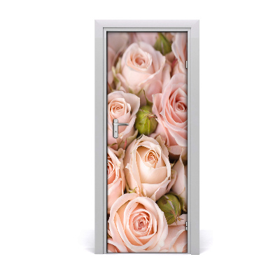 Self-adhesive door sticker Bouquet of roses