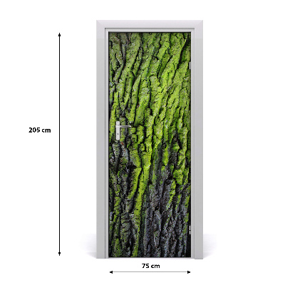 Self-adhesive door sticker Tree bark