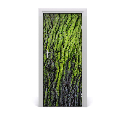 Self-adhesive door sticker Tree bark