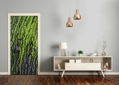 Self-adhesive door sticker Tree bark