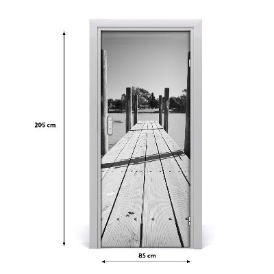 Self-adhesive door wallpaper Wooden pier