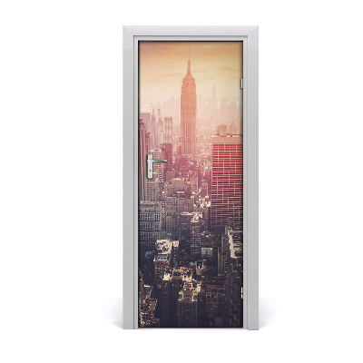 Self-adhesive door wallpaper New york panorama