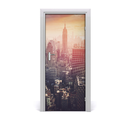 Self-adhesive door wallpaper New york panorama