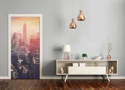 Self-adhesive door wallpaper New york panorama