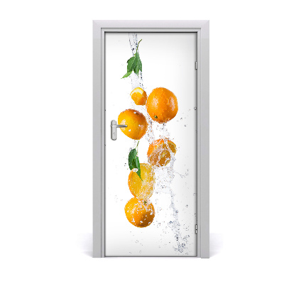 Self-adhesive door sticker Oranges