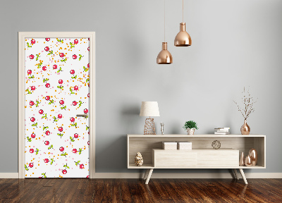 Self-adhesive door sticker Cherries