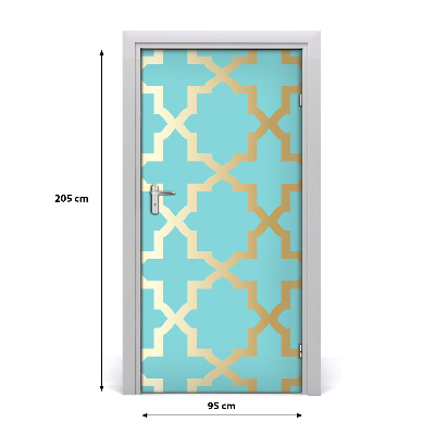 Self-adhesive door sticker Arabic pattern