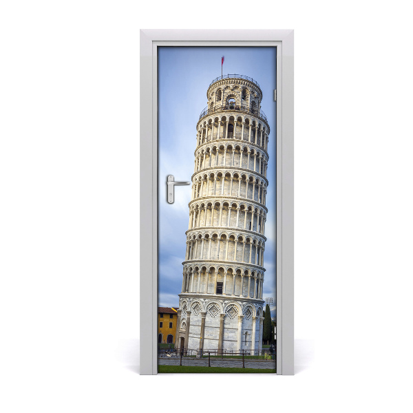 Self-adhesive door wallpaper The leaning tower of pisa