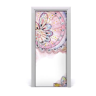 Self-adhesive door sticker Abstract pattern