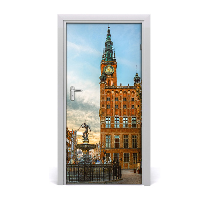 Self-adhesive door wallpaper Gdansk poland