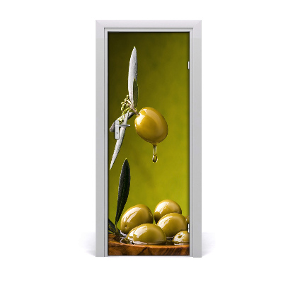 Self-adhesive door sticker Olive oil