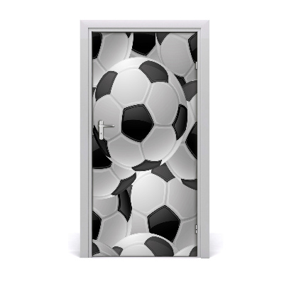 Self-adhesive door wallpaper Football