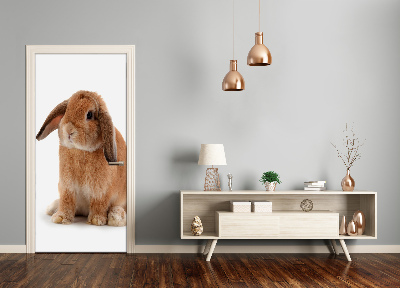 Self-adhesive door sticker Rabbit wall