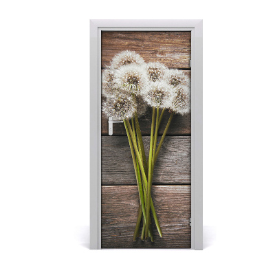 Self-adhesive door sticker A bouquet of dandelers