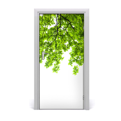 Self-adhesive door sticker The crown of trees