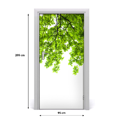 Self-adhesive door sticker The crown of trees